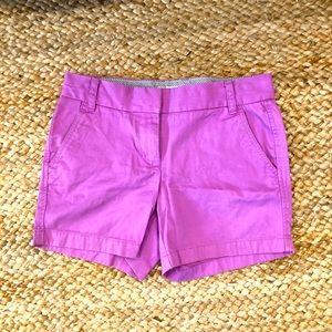 J Crew broken in chino shorts
